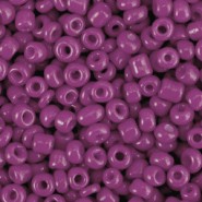 Glasperlen rocailles 8/0 (3mm) Summer plum purple